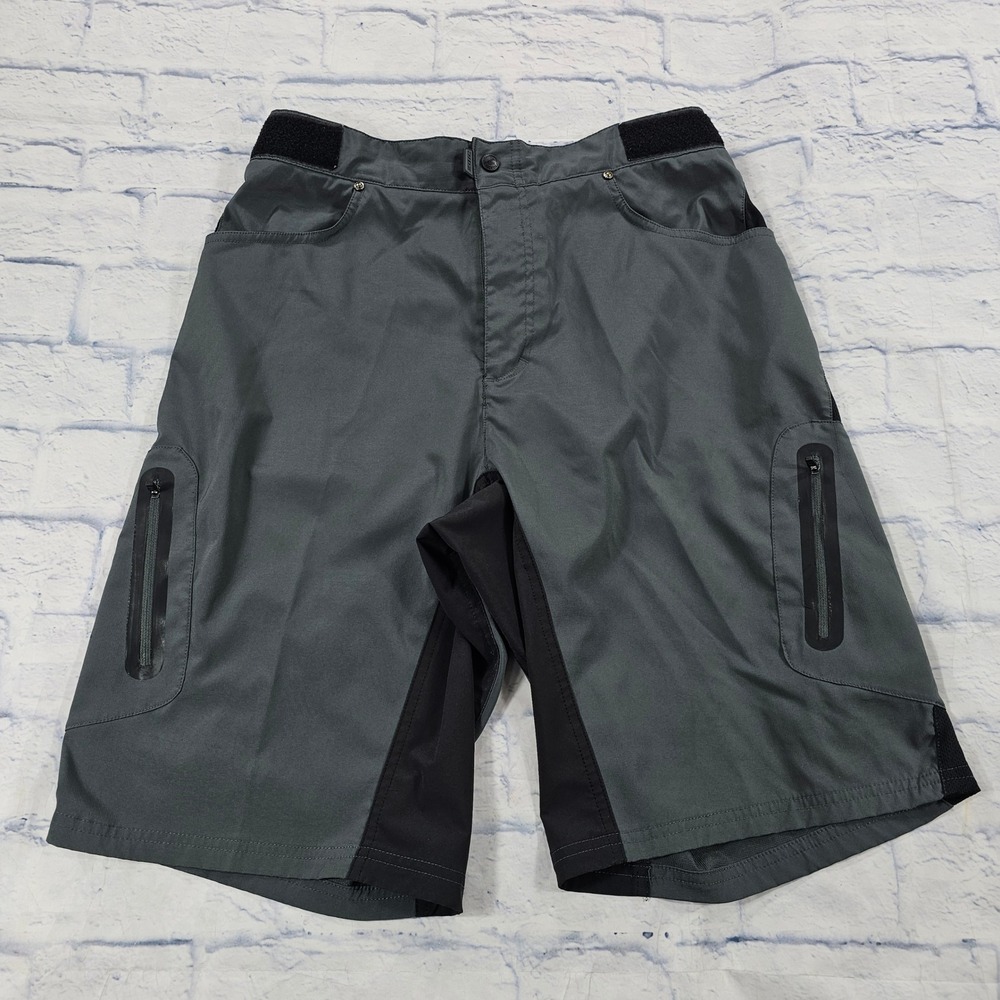 Zoic Mountain Biking Shorts Mens XL Gray Ether MTB Trail Cargo Cycling
